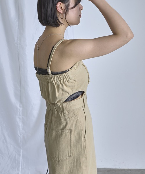 RAY CASSIN（レイカズン）の「フリンジデニムキャミワンピース（ワンピース・レディース・ベージュ/ブルー系その他/グレー系その他・FREE）」の17枚目の写真