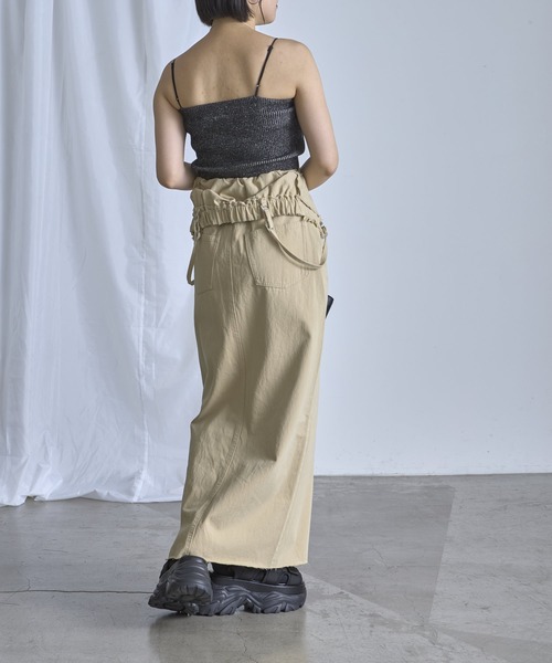 RAY CASSIN（レイカズン）の「フリンジデニムキャミワンピース（ワンピース・レディース・ベージュ/ブルー系その他/グレー系その他・FREE）」の20枚目の写真