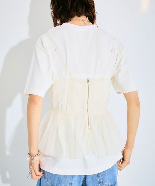 ELLEgirl(エルガール)の「フォトプリントTシャツ【ELLEgirl/エル ガール】(Tシャツ/カットソー・レディース・ホワイト/ブラック・FREE)」の8枚目の写真