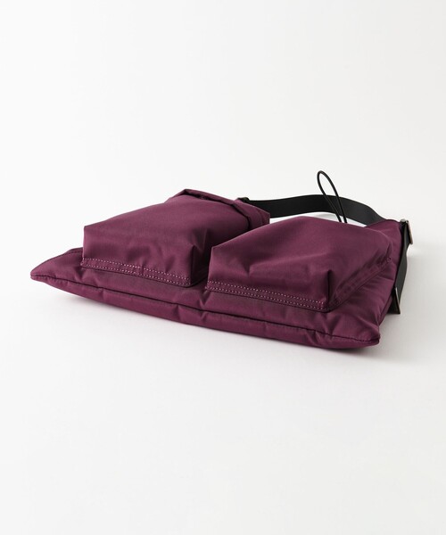 BEAUTY&YOUTH UNITED ARROWS（ビューティーアンドユースユナイテッドアローズ）の「フロント ダブルポケット トライアングル バッグ -3WAY-（ショルダーバッグ・レディース・ブラック/パープル・FREE）」の11枚目の写真