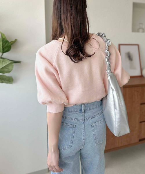 apres jour clair（アプレジュールクレア）の「【apres jour clair】ハートボタン袖ボリュームカーディガン【ZOZOTOWN限定アイテム】（カーディガン/ボレロ・レディース・グレー/オフホワイト/ピンク・X-LARGE/フリー）」の15枚目の写真