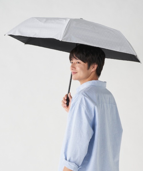 遮光 晴雨兼用 折りたたみ日傘 断熱 'ハニカム” 55（折りたたみ