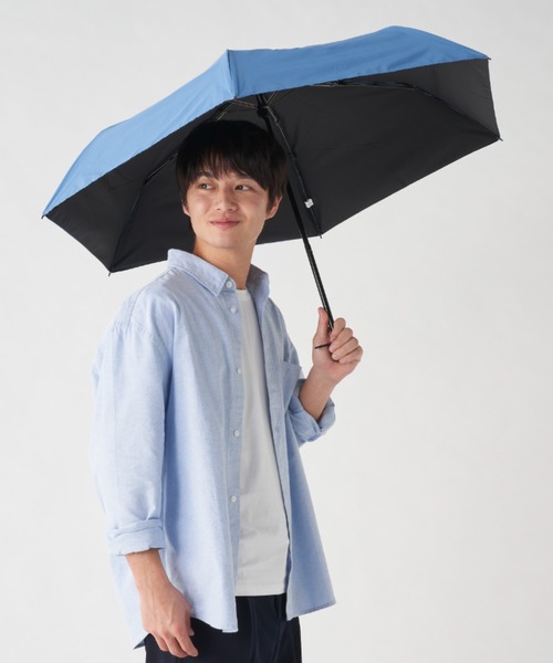 遮光 晴雨兼用 折りたたみ日傘 断熱パラソル 'ハニカム' 55