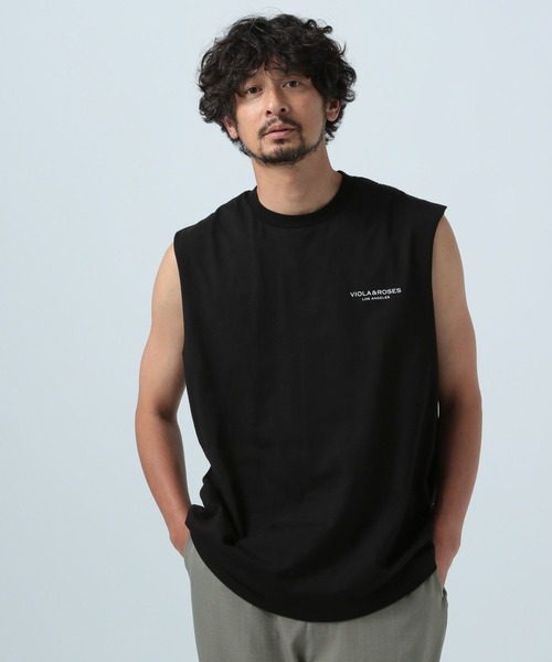 VIOLA&ROSES(ヴィオラアンドローゼズ)の「【VIOLA&ROSES】別注ノースリーブ(タンクトップ・メンズ・ブラック/グレー・MEDIUM/LARGE)」の6枚目の写真