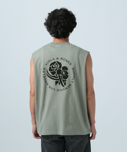 VIOLA&ROSES(ヴィオラアンドローゼズ)の「【VIOLA&ROSES】別注ノースリーブ(タンクトップ・メンズ・ブラック/グレー・MEDIUM/LARGE)」の9枚目の写真
