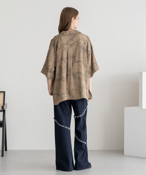 タイダイページ セール】OPEN COLOUR TIE-DYE SHIRT/オープンカラータイダイ