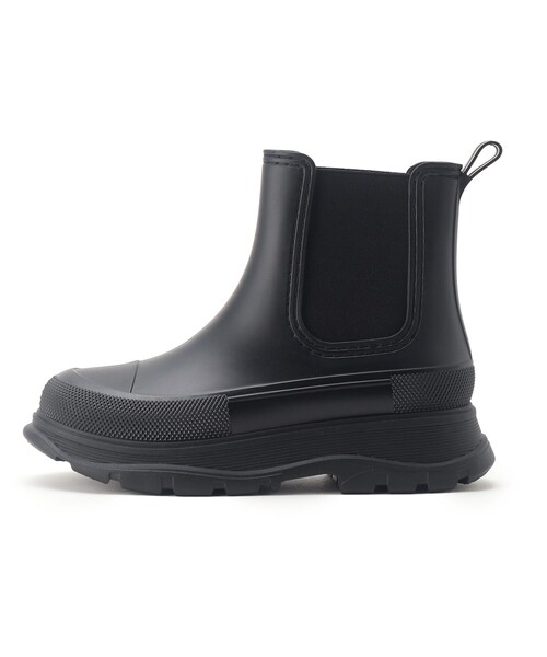 ITS'DEMO(イッツデモ)の「◆厚底サイドゴアレインブーツ(レインシューズ・レディース・ブラック・38/40)」の3枚目の写真