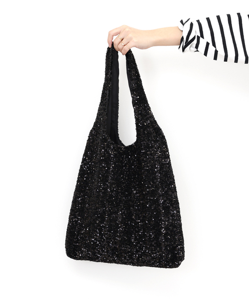 JOURNAL STANDARD relume(ジャーナルスタンダード レリューム)の「《追加2》RELUME スパンコールトートバッグ(トートバッグ・レディース・シルバー/ブラック・FREE)」の5枚目の写真
