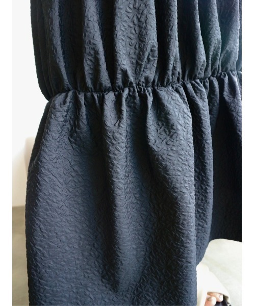 TRUNC（トランクエイティーエイト）の「Jacquard Combi Dress（ワンピース・レディース・ブラック/アイボリー・FREE）」の3枚目の写真