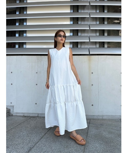 TRUNC（トランクエイティーエイト）の「Jacquard Combi Dress（ワンピース・レディース・ブラック/アイボリー・FREE）」の18枚目の写真