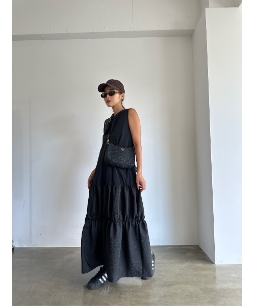 TRUNC（トランクエイティーエイト）の「Jacquard Combi Dress（ワンピース・レディース・ブラック/アイボリー・FREE）」の16枚目の写真