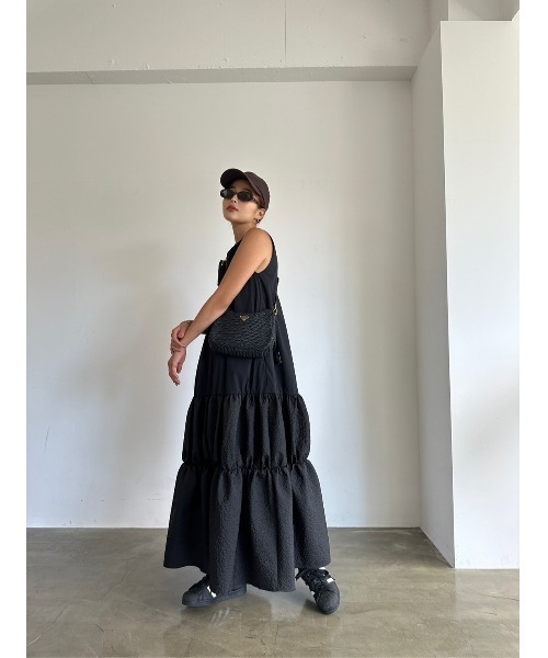 TRUNC（トランクエイティーエイト）の「Jacquard Combi Dress（ワンピース・レディース・ブラック/アイボリー・FREE）」の15枚目の写真