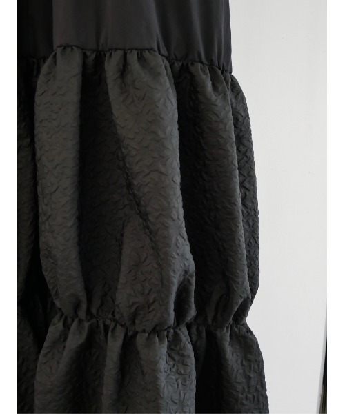 TRUNC（トランクエイティーエイト）の「Jacquard Combi Dress（ワンピース・レディース・ブラック/アイボリー・FREE）」の12枚目の写真