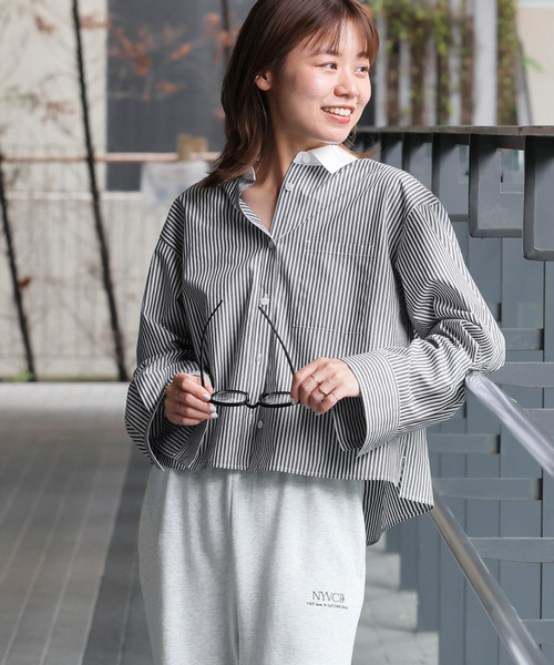 Journal standard relume コットンカットワーク刺繍シャツ 追加