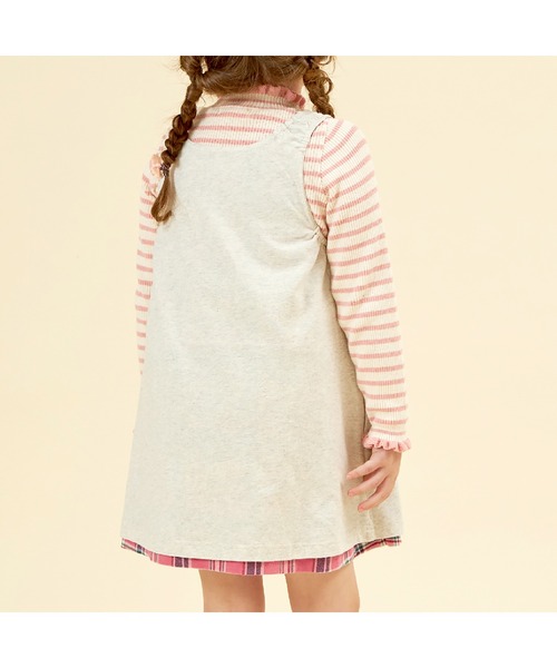 KP（ケーピー）の「チェックリバーシブルジャンパースカート(80～140)（ジャンパースカート・キッズ・ネイビー/ピンク・130cm/120cm/100cm/110cm/90cm/80ｃｍ/140cm）」の12枚目の写真