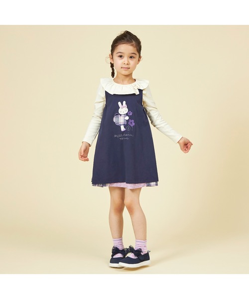 KP（ケーピー）の「チェックリバーシブルジャンパースカート(80～140)（ジャンパースカート・キッズ・ネイビー/ピンク・130cm/120cm/100cm/110cm/90cm/80ｃｍ/140cm）」の18枚目の写真