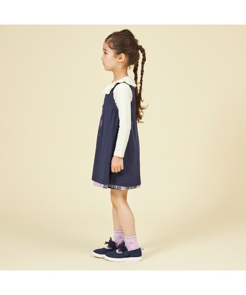 KP（ケーピー）の「チェックリバーシブルジャンパースカート(80～140)（ジャンパースカート・キッズ・ネイビー/ピンク・130cm/120cm/100cm/110cm/90cm/80ｃｍ/140cm）」の21枚目の写真