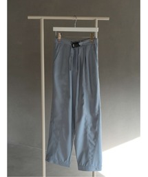 belted tuck pants