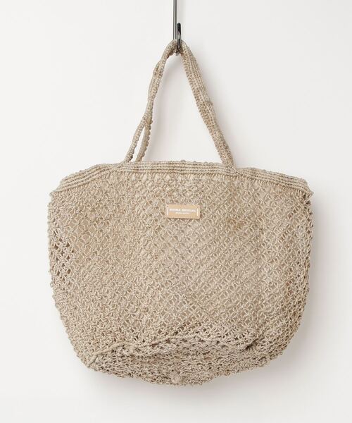 セール】【SONIA BENGAL/ソニアベンガル】手編みシーグラス・BIG TOTE