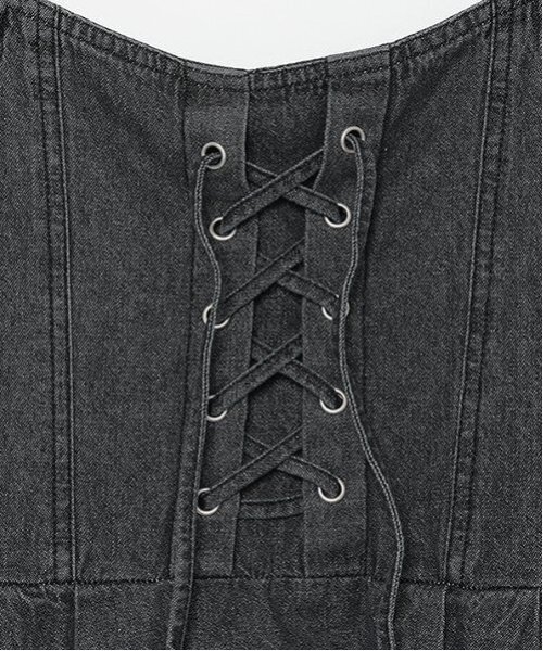 Jean Paul GAULTIER ワンピース　デニム　レースアップ 楽天市場】【SALE／64%OFF】レースアップデニムワンピース JILL