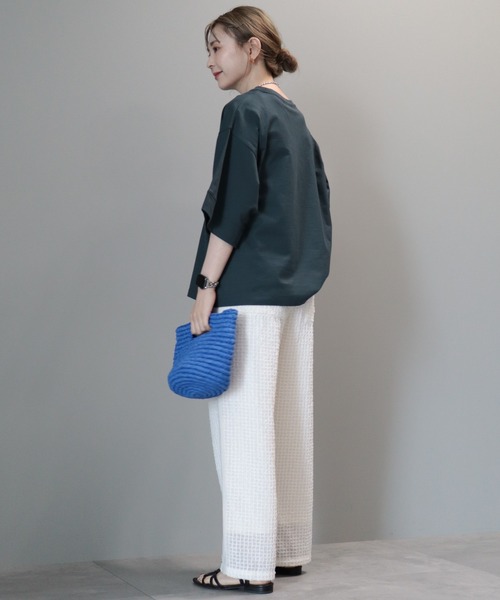 AMERICAN HOLIC(アメリカンホリック)の「刺繍スクエアパンツ(その他パンツ・レディース・アイボリー/ブラック・S/M/L)」の12枚目の写真