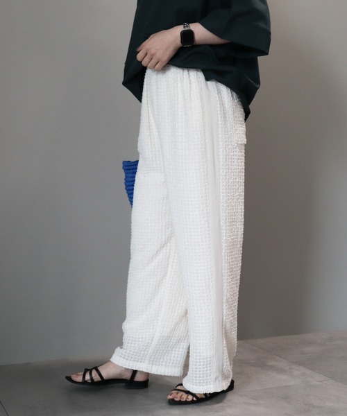 AMERICAN HOLIC(アメリカンホリック)の「刺繍スクエアパンツ(その他パンツ・レディース・アイボリー/ブラック・S/M/L)」の9枚目の写真