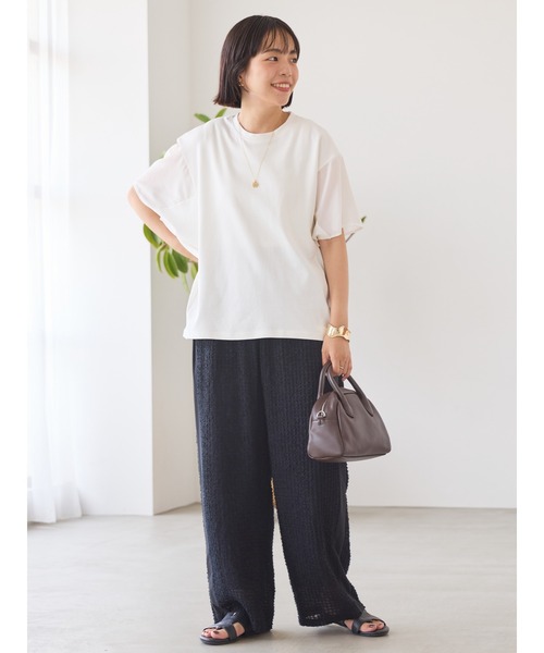 AMERICAN HOLIC(アメリカンホリック)の「刺繍スクエアパンツ(その他パンツ・レディース・アイボリー/ブラック・S/M/L)」の15枚目の写真