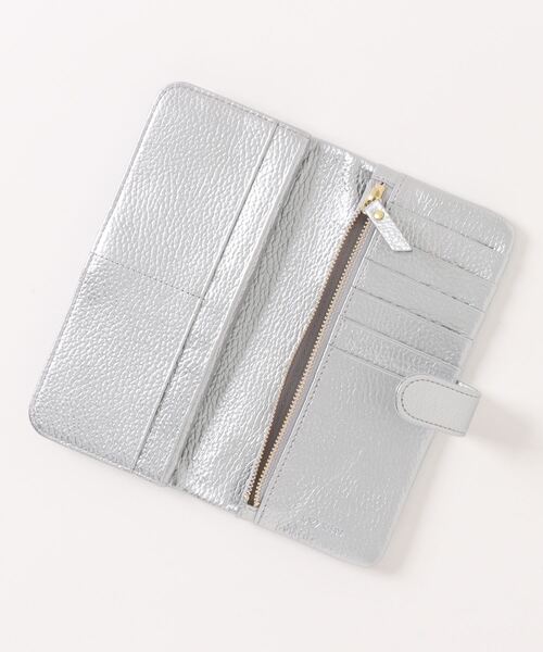 【金・財運！ダブル効果】⭐️超特大！虹入プラチナ・シルバー・ガーデン⭐️R 141 LAZY SUSAN（レイジースーザン）の「ウォレット シェブロン2Y ロング