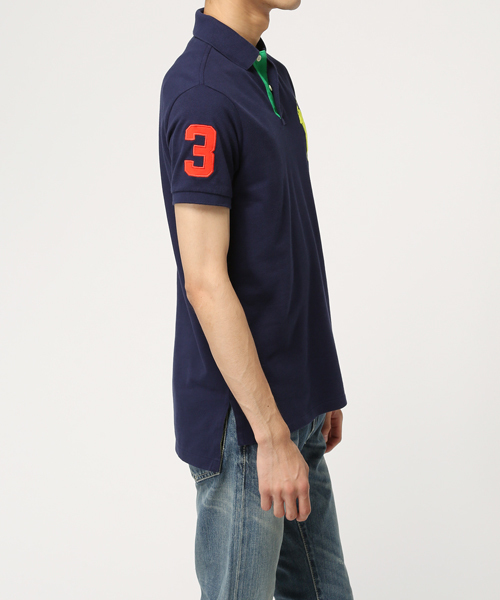 POLO RALPH LAUREN（ポロ ラルフ ローレン）の「カスタムフィット Big Pony ポロシャツ（ポロシャツ・メンズ・ブルー/ネイビー/レッド/ホワイト・LARGE/MEDIUM/SMALL/X-LARGE/X-SMALL）」の5枚目の写真
