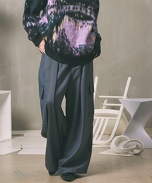 MAISON SPECIAL | 《UNISEX》4 Colors Chambray Washable Wool Prime-Wide Cargo Pants/4色シャンブレーウォッシャブルウールプライムワイドカーゴパンツ【MAISON SPECIAL/メゾンスペシャル】(カーゴパンツ)