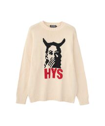 HYSTERIC GLAMOUR | SPEAK NO EVIL編込 セーター(ニット/セーター)