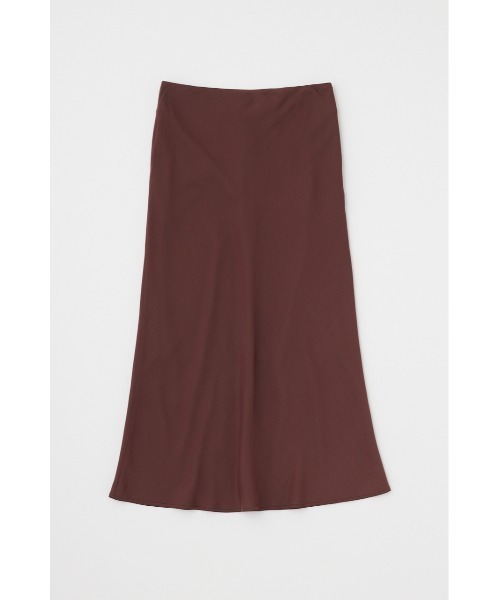 M_（エムアンダーバー）の「リサイクルポリエステル×レーヨン素材　手洗い可能なサテンミディー丈スカート（スカート・レディース・ブラック/ブラウン/ピンク・1/2）」の2枚目の写真