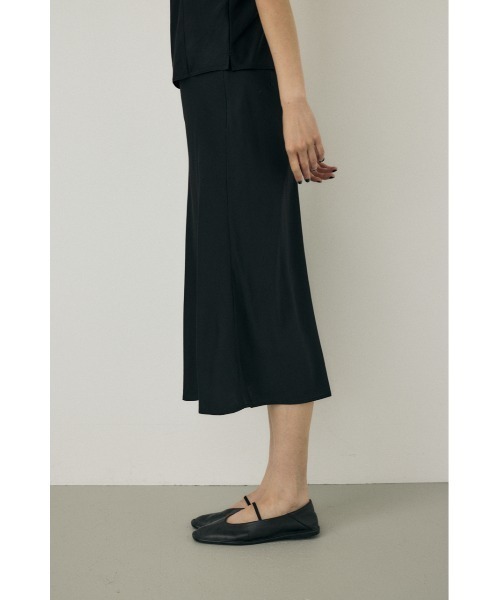 M_（エムアンダーバー）の「リサイクルポリエステル×レーヨン素材　手洗い可能なサテンミディー丈スカート（スカート・レディース・ブラック/ブラウン/ピンク・1/2）」の8枚目の写真