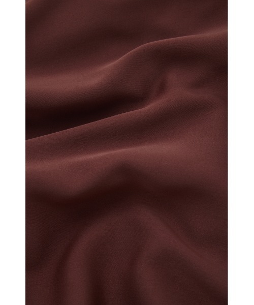 M_（エムアンダーバー）の「リサイクルポリエステル×レーヨン素材　手洗い可能なサテンミディー丈スカート（スカート・レディース・ブラック/ブラウン/ピンク・1/2）」の16枚目の写真