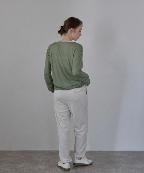 tシャツ 「MINERTE」long sleeve sheer tops / ネップシアートップス レディース セール】【MINERTE】long sleeve sheer tops / ネップシアー
