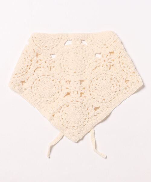 LOWRYS FARM(ローリーズファーム)の「カーチフ 142898(ストール/ショール・レディース・ブラック/アイボリー・FREE)」の3枚目の写真