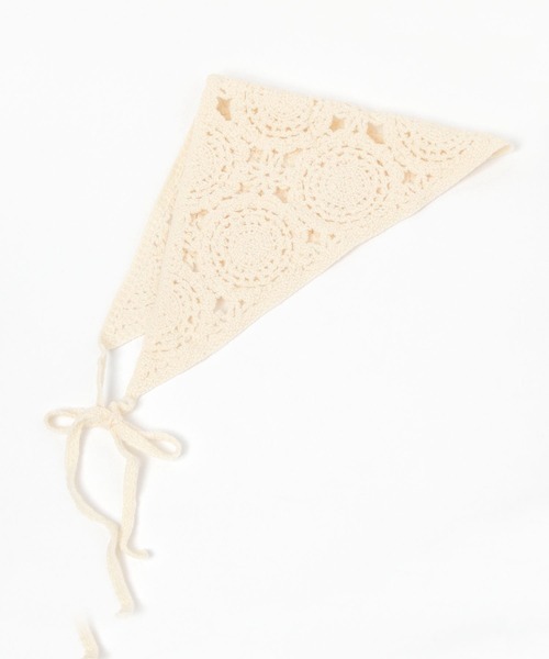 LOWRYS FARM(ローリーズファーム)の「カーチフ 142898(ストール/ショール・レディース・ブラック/アイボリー・FREE)」の13枚目の写真