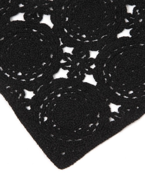 LOWRYS FARM(ローリーズファーム)の「カーチフ 142898(ストール/ショール・レディース・ブラック/アイボリー・FREE)」の9枚目の写真