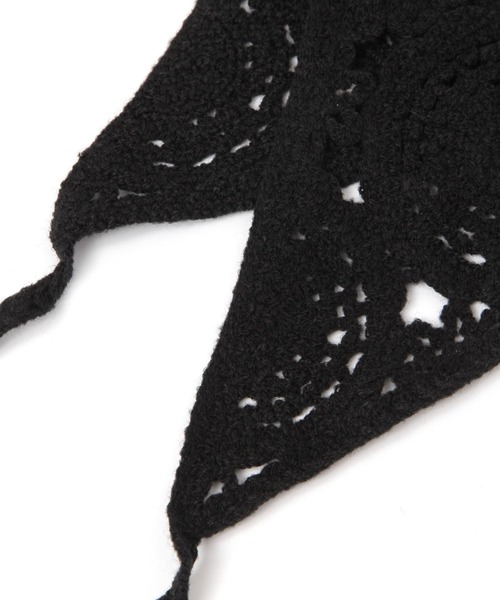 LOWRYS FARM(ローリーズファーム)の「カーチフ 142898(ストール/ショール・レディース・ブラック/アイボリー・FREE)」の10枚目の写真
