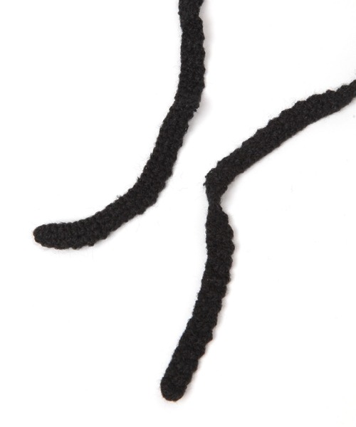 LOWRYS FARM(ローリーズファーム)の「カーチフ 142898(ストール/ショール・レディース・ブラック/アイボリー・FREE)」の4枚目の写真