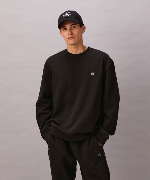 ユニセックス】アーカイブロゴフリースクルーネックプルオーバー