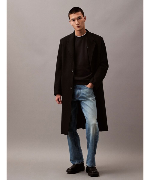 Calvin Klein（カルバン・クライン）の「【ユニセックス】アーカイブロゴフリースクルーネックプルオーバー（スウェット・メンズ・ホワイト/カーキブラウン/グレー/ダークブルー/ブラック/ブラック系その他/グレー系その他・S/M/L/XS/XL）」の12枚目の写真