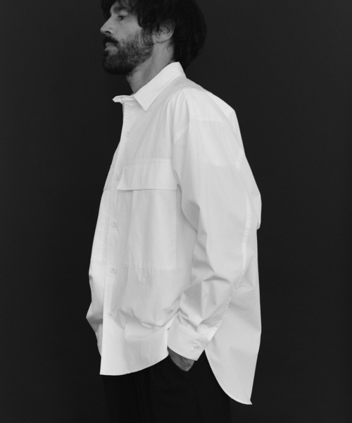 NewAnce（ニュアンス）の「【NewAnce】High Density Shirts Jacket（シャツ/ブラウス・メンズ・ホワイト/ネイビー/カーキ・M/L）」の19枚目の写真