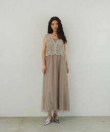 セール】レイヤードケープドレス / layered cape dress（ドレス