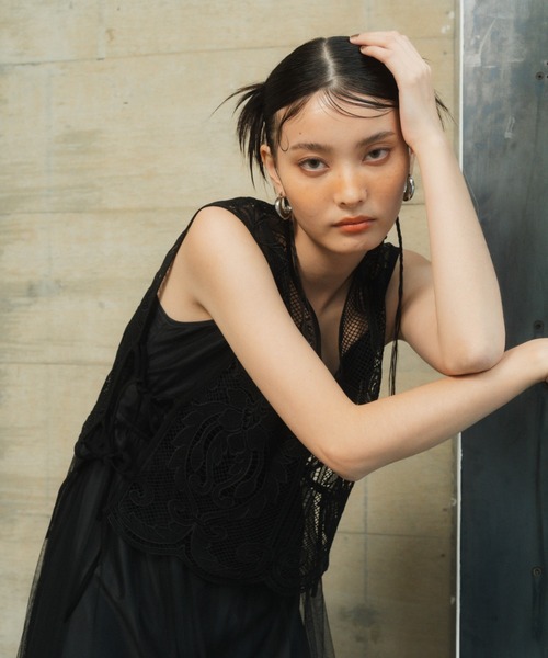 チュールレイヤードドレス / tulle layered dress（ドレス）｜ANDRESD