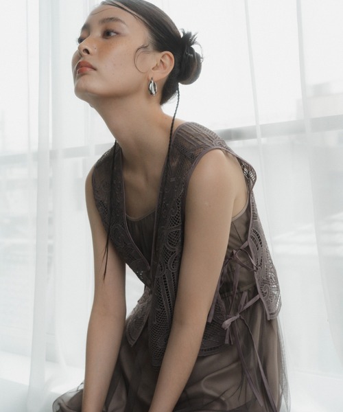 セール】tulle layered dress チュールレイヤードドレス（ドレス