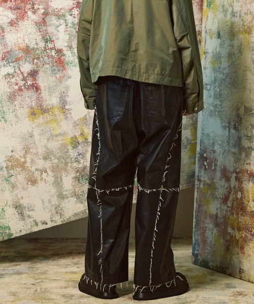 UNISEX》Artificial Leather Wide Pants/アーティフィシャルレザー