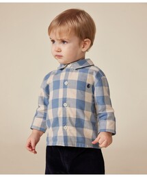 PETIT BATEAU | サージ織りシャツ(シャツ/ブラウス)