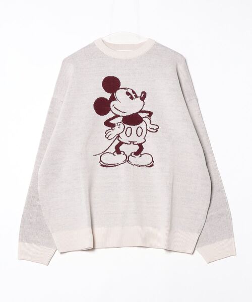 Disney(ディズニー)の「Disney(ディズニー)キャラクタージャガード編みニットセーター レディース メンズ/長袖プルオーバー(ニット/セーター・レディース・ワインレッド/グリーン/ホワイト系その他/マスタード/ベージュ/ブルー系その他/ブラック/ブルー・M/L)」の10枚目の写真