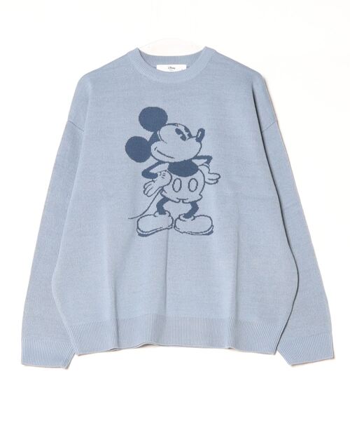 Disney(ディズニー)の「Disney(ディズニー)キャラクタージャガード編みニットセーター レディース メンズ/長袖プルオーバー(ニット/セーター・レディース・ワインレッド/グリーン/ホワイト系その他/マスタード/ベージュ/ブルー系その他/ブラック/ブルー・M/L)」の13枚目の写真